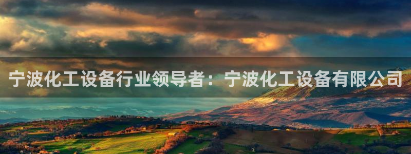 新航娱乐雀7IIII2联他前：宁波化工设备行业领导
